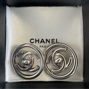 CHANEL Silver Earrings